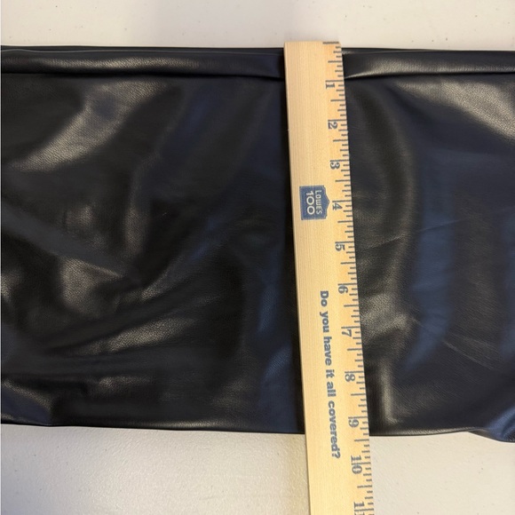 Karl Lagerfeld Black Faux Leather Straight Leg Pants NWT size 12 - Picture 9 of 10